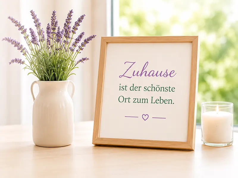 Zuhause ist der schönste Ort zum Leben